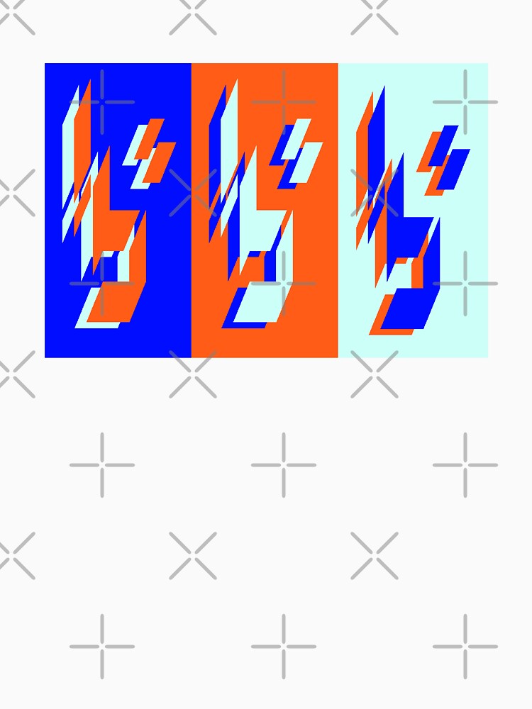 bbb (Blue, Orange, White) by LowResDesigns