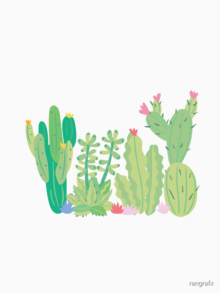 summer cool pastel cactus collection 6 by rangrafx