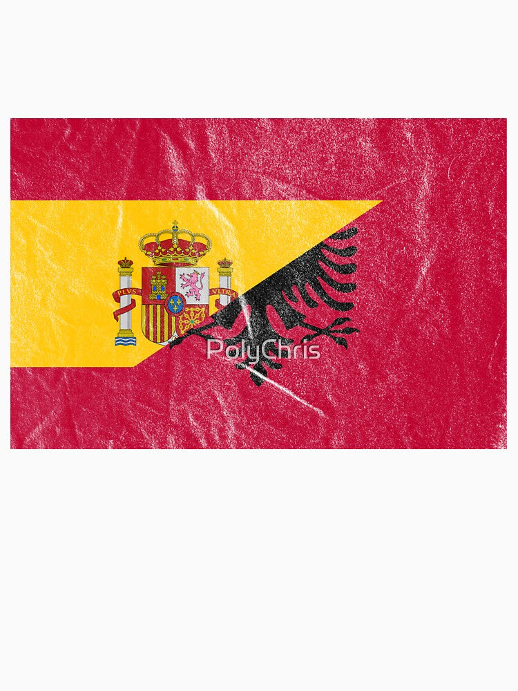 Albania Spain Flag by Carl's Clothing