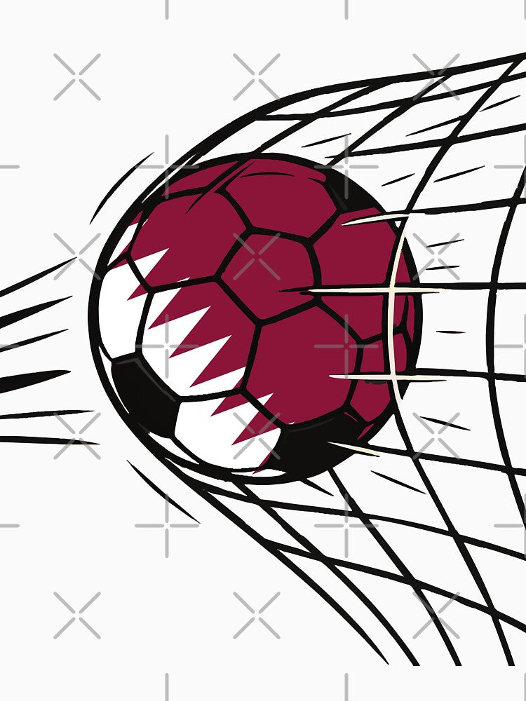 Qatari Flag Soccer by Mo5tar