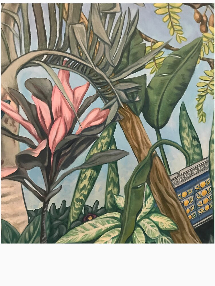 Tropical Garden Painting (close-up) by alloftheinspired