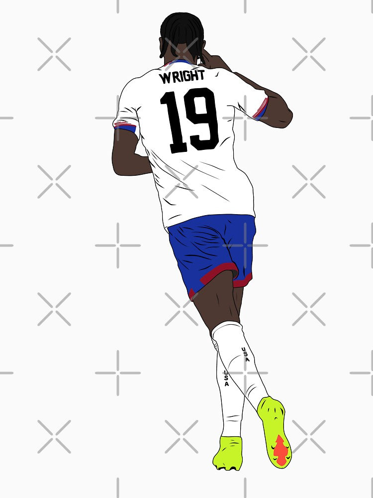 Haji Wright USA Soccer Minimalist World Cup by Hevding
