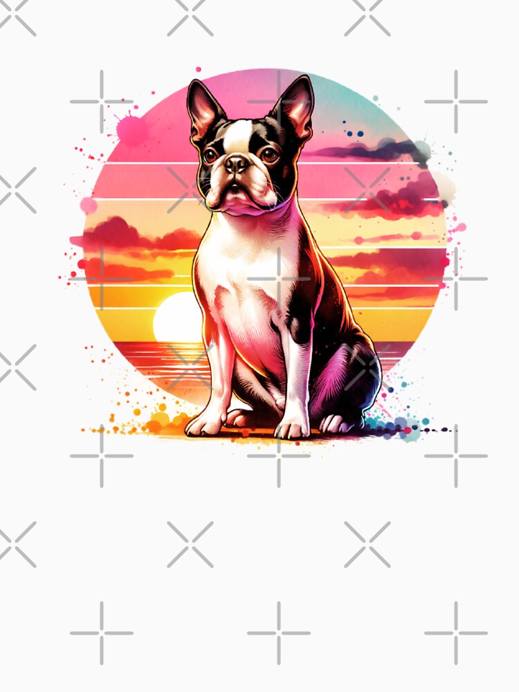 Boston Terrier Sunset by TheAnimalZ00