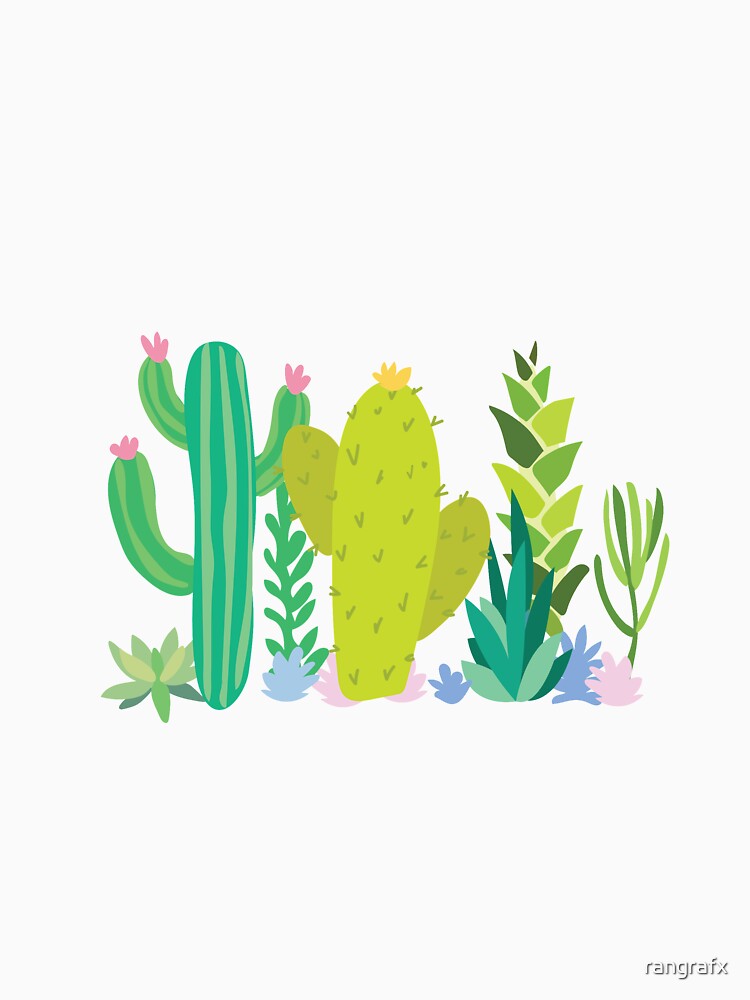 summer cool pastel cactus collection 4 by rangrafx