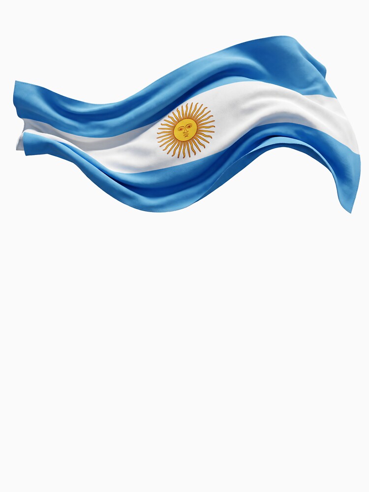 Argentina national flag floating elegantly by Olivra