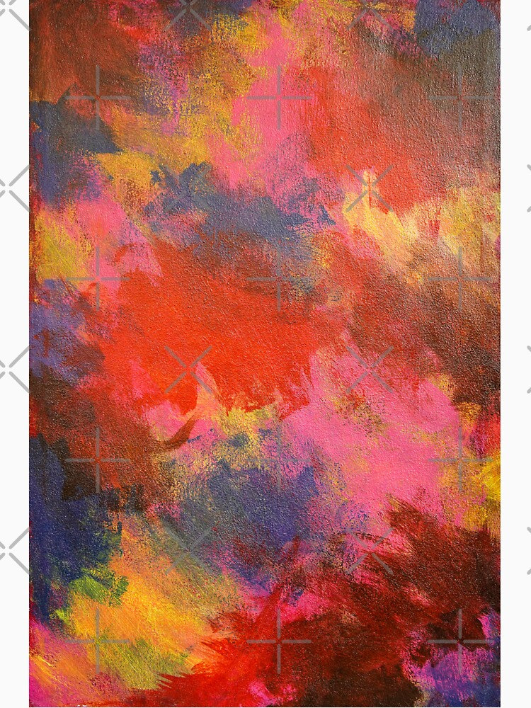 Naked Floral Abstract Acrylic Painting by chuckletuckle