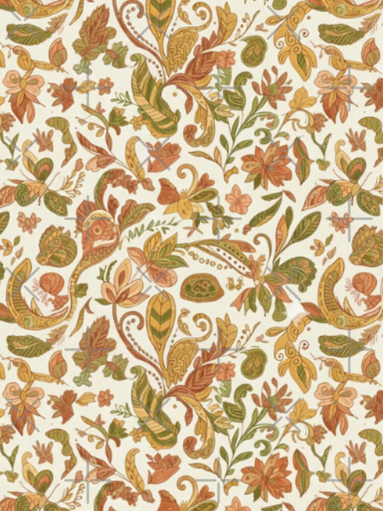 Vintage Floral Bird Seamless Pattern by FashioonTrends
