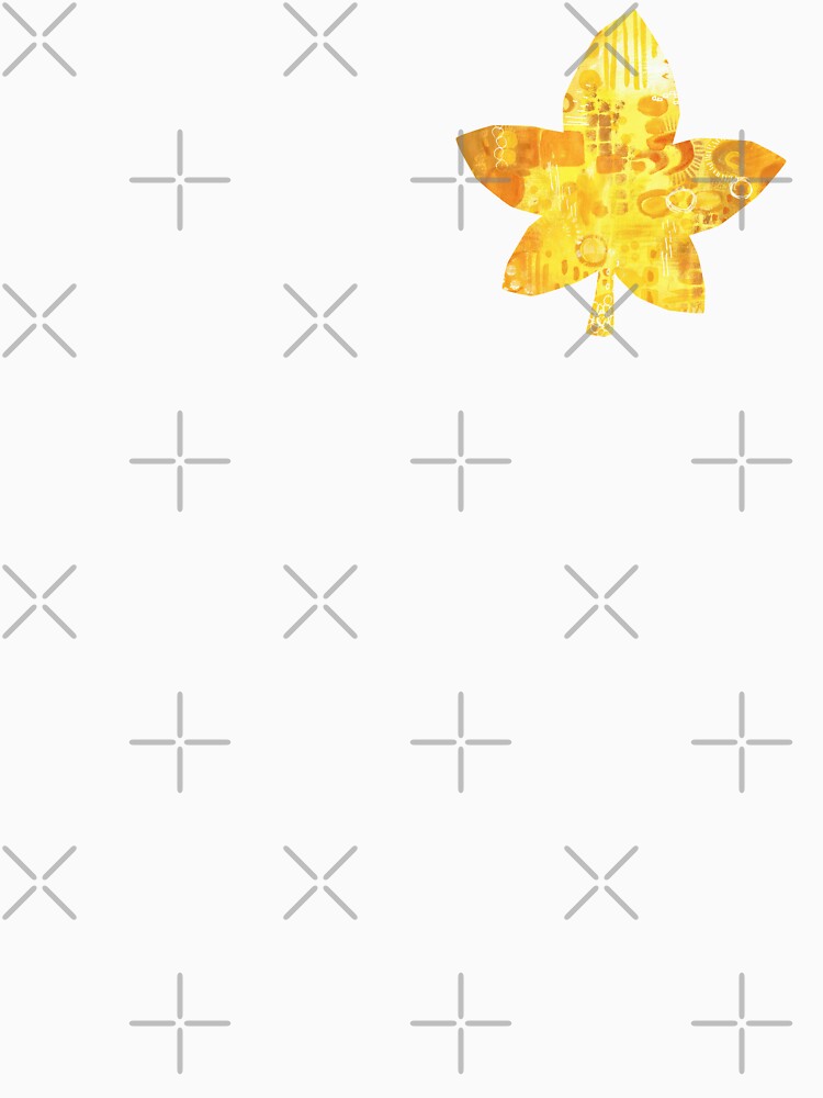 Yellow Maple Leaf Design by Deb Webb