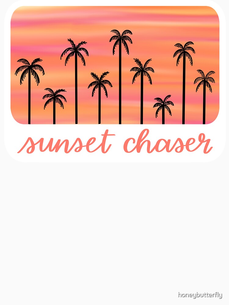 Sunset Chaser Palm Trees by honeybutterfly