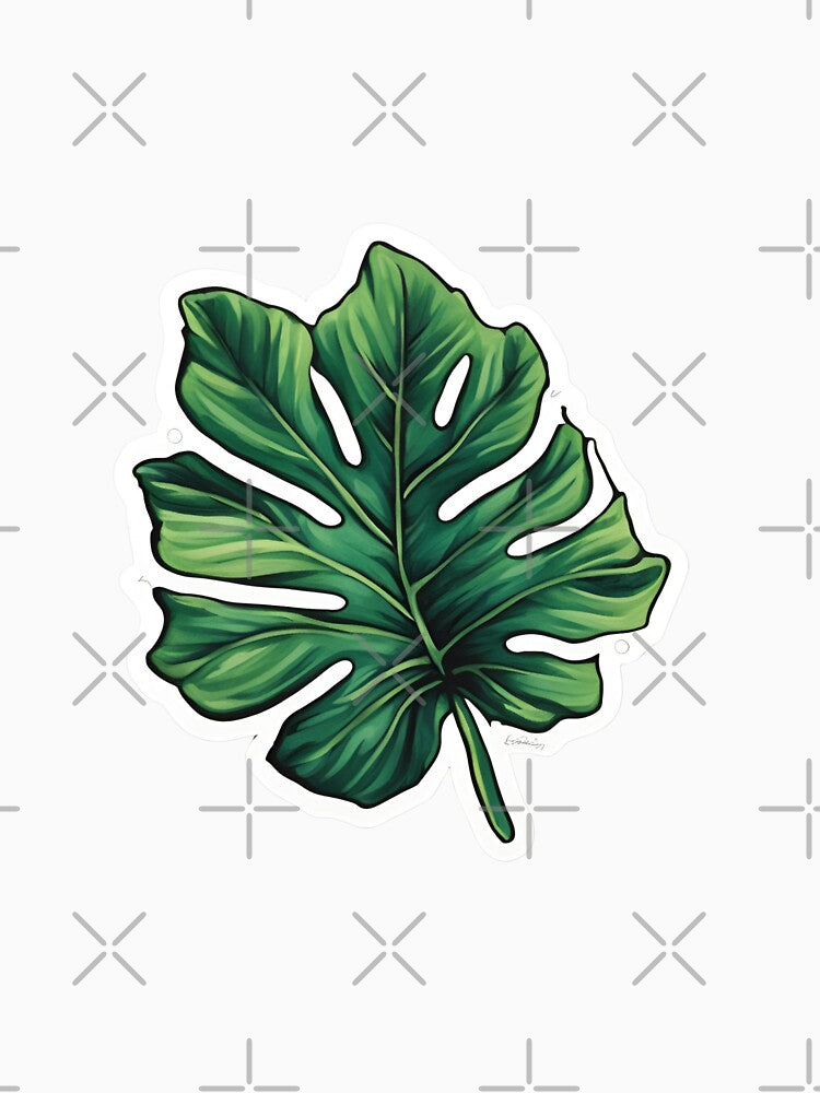 Tropical leaf design by AKRE R