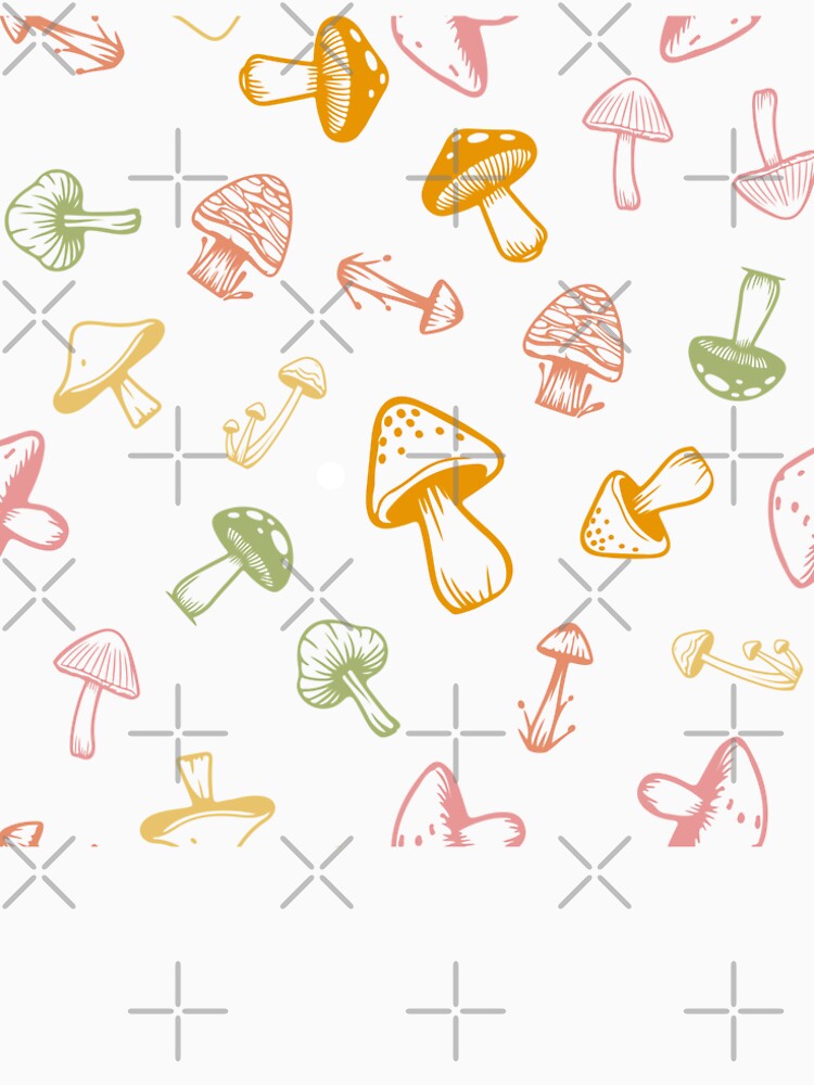 pattern mushroom design tshirts by anandsiva2703
