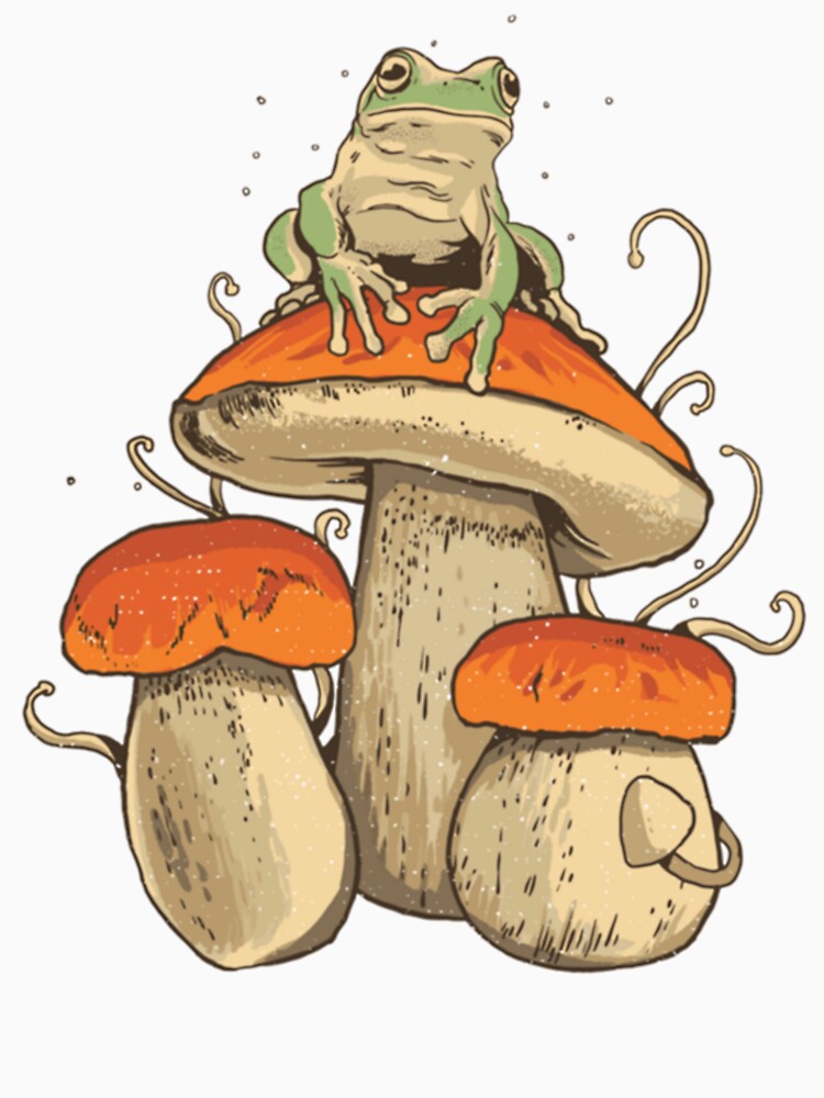 Cottagecore Mushroom Frog by GatheringPlace