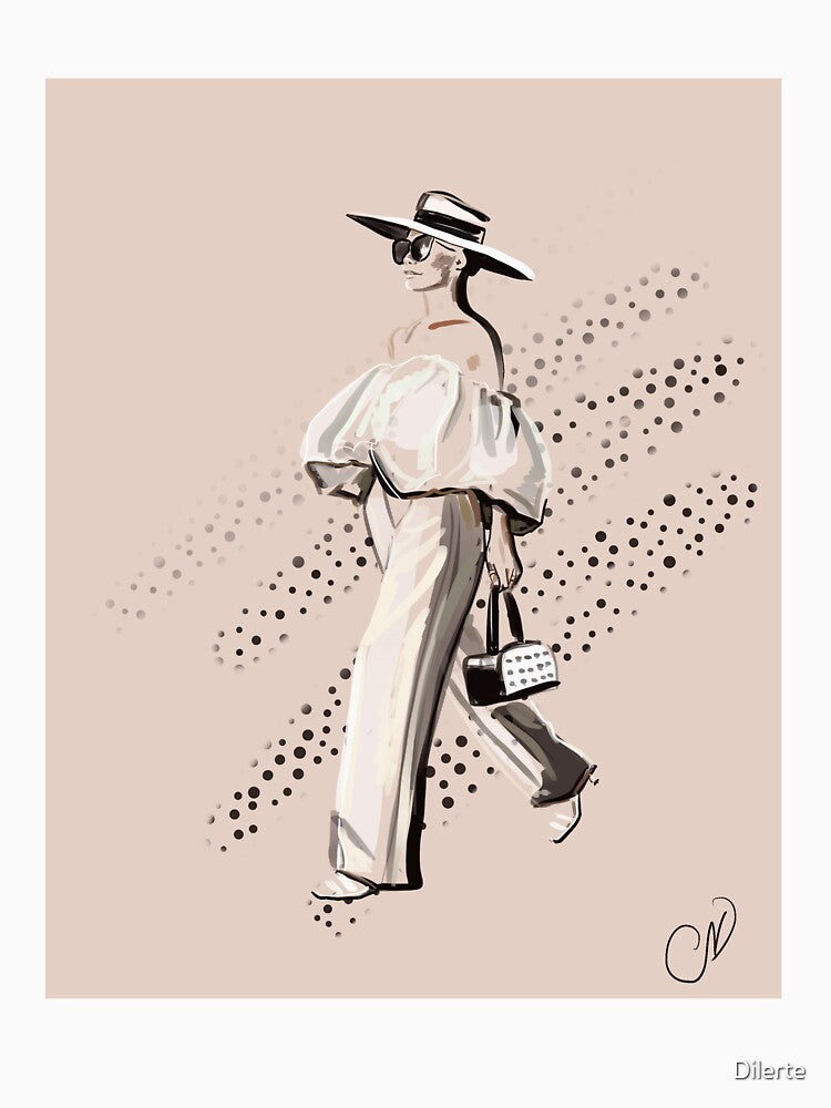 FASHION ILLUSTRATION- stylish lady illustration by Dilerte
