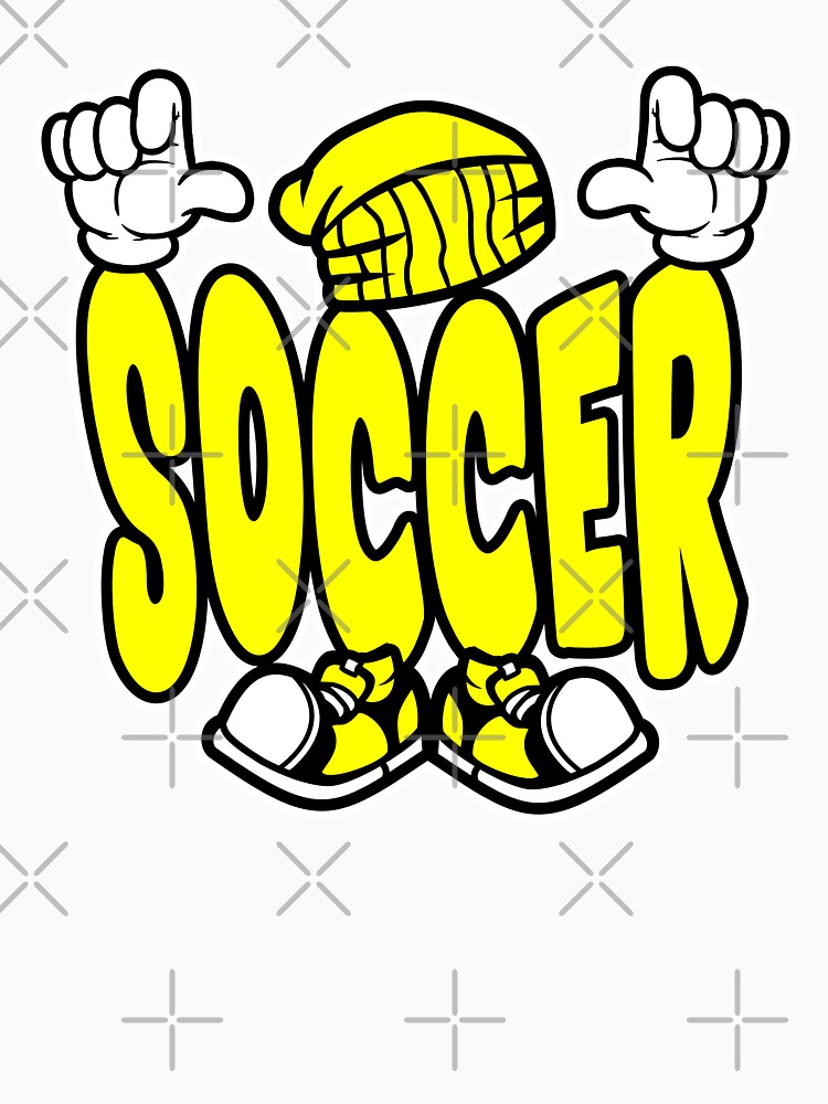 Soccer - SPORTS Cartoon Character Bold Retro by NFTWords