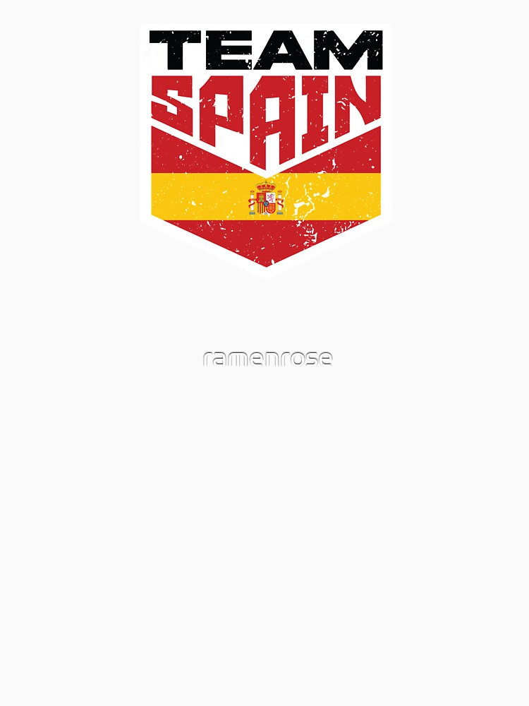 Team Spain, Spanish Distressed Flag, Vintage Supporter by ramenrose