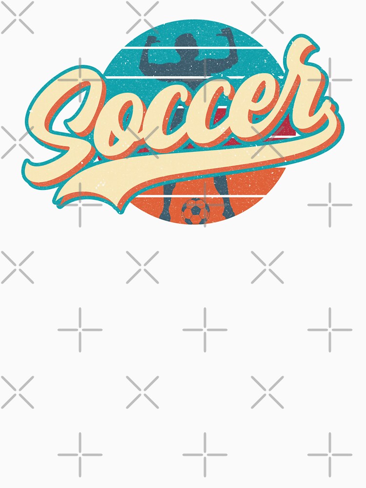 Soccer Retro Vintage Sunset (male soccer player silhouette) by Numero14