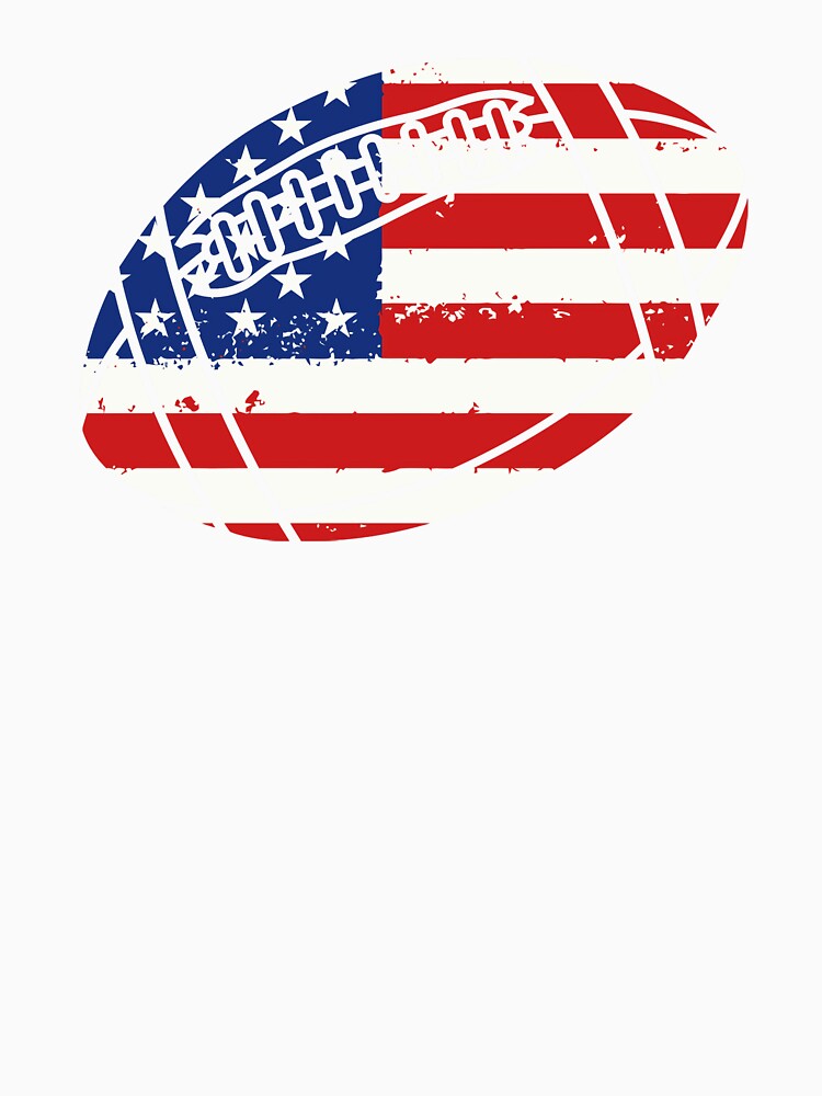American Football Fans Usa Flag Distressed Design by GabrieSketcham