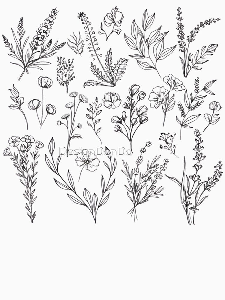Botanical, Vintage Wildflower, Flower, Vintage Botanical, Botanical Print, Vintage Flower, Graphic by DesignDenDo ⭐⭐⭐⭐⭐