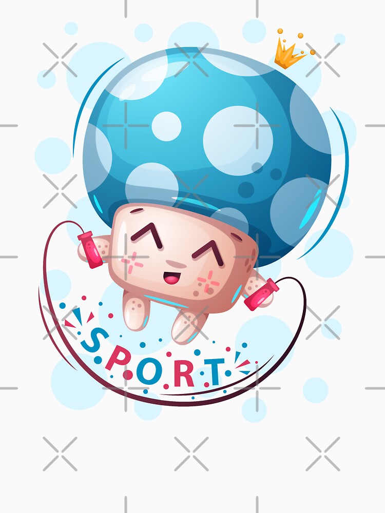 Sport Cute Cartoon Mushroom - Mushroom Meme by ildafdhome