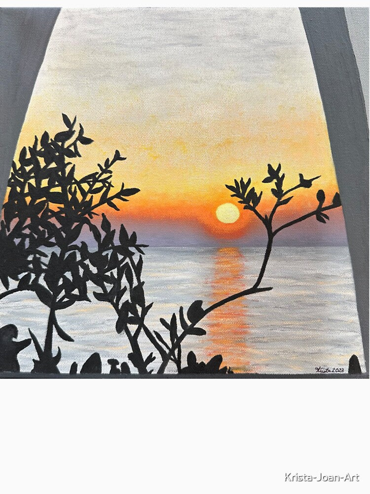Italian Sunset Oil Painting by Krista-Joan-Art