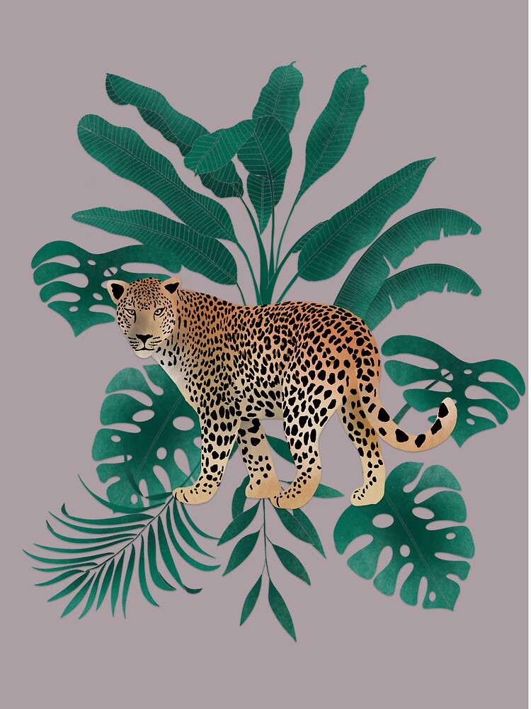 Leopard Collection - dusky pink by Hollyroseart
