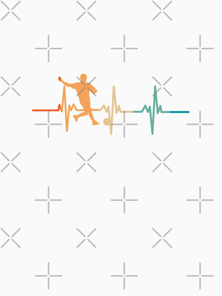 Retro football heartbeat by LU NA