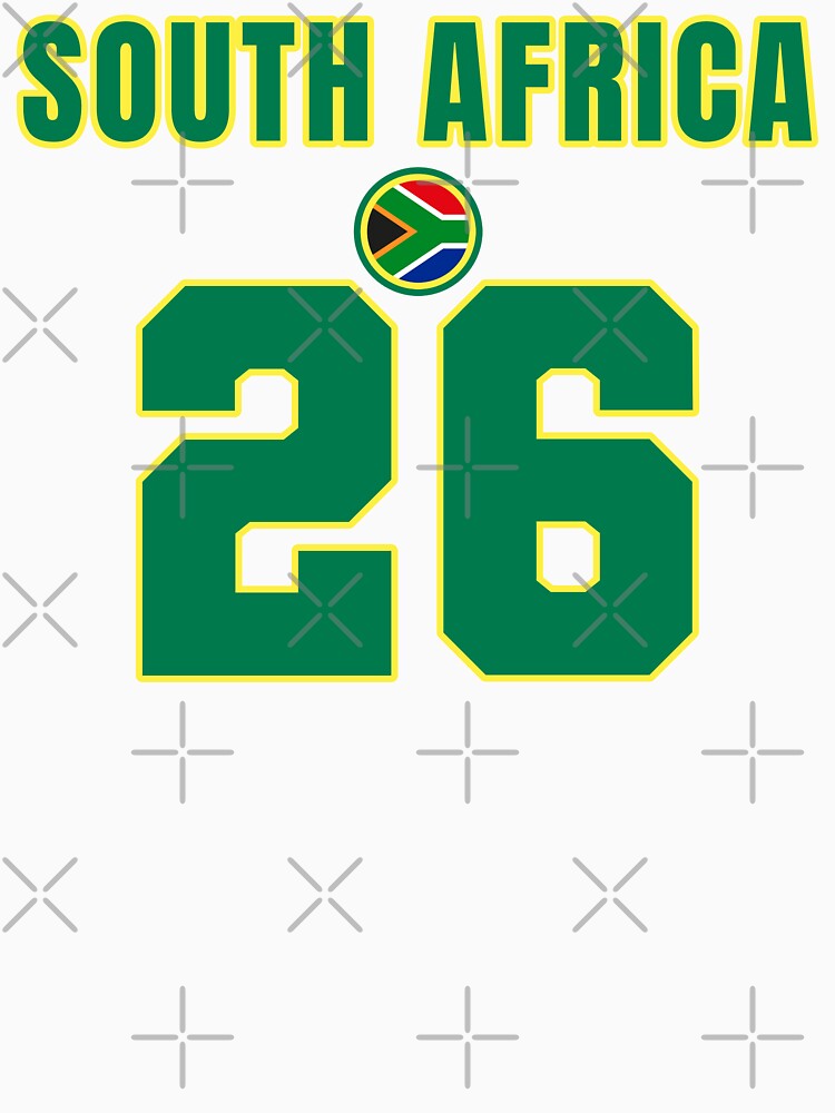 South Africa 26 Football Shirt Style Design – South Africa National Team Apparel by The Hairy Melon
