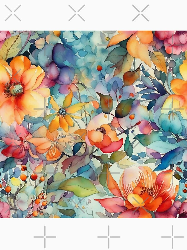 Springtime Floral Blooms 21 : Watercolor Floral Seamless Pattern for DIY Crafts and Home Decor by Shadi Rosenow