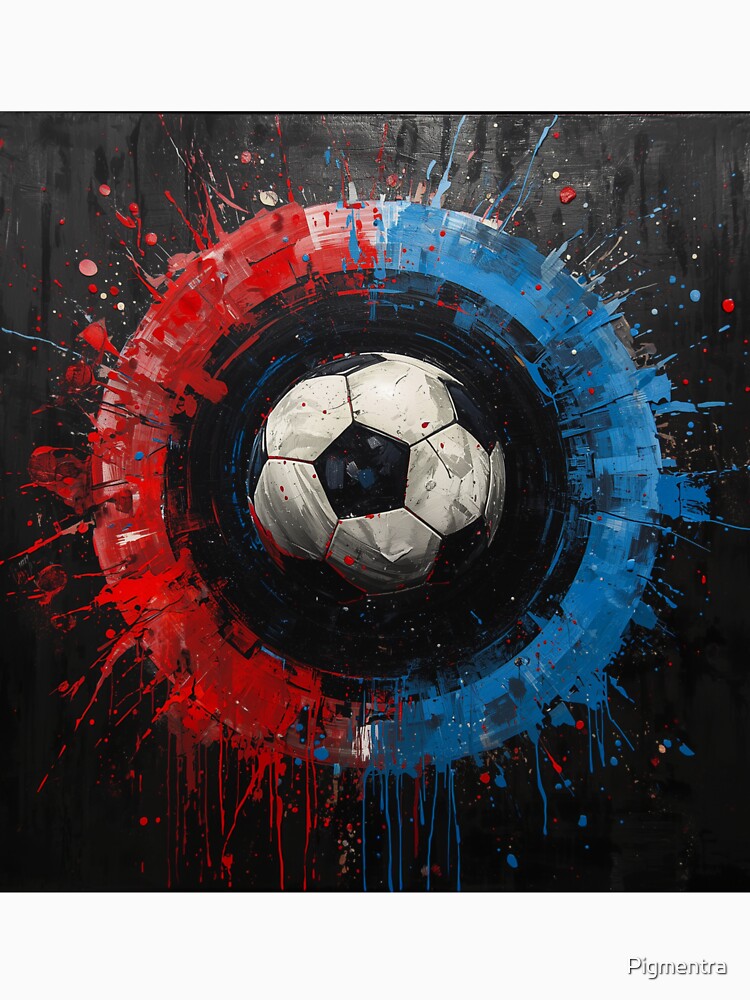 Abstract Soccer Energy – Modern Football Art Design by Pigmentra
