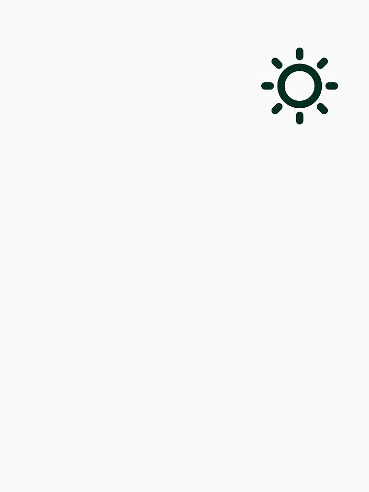 MINMALIST SUN (DARK GREEN) by Top10Designs