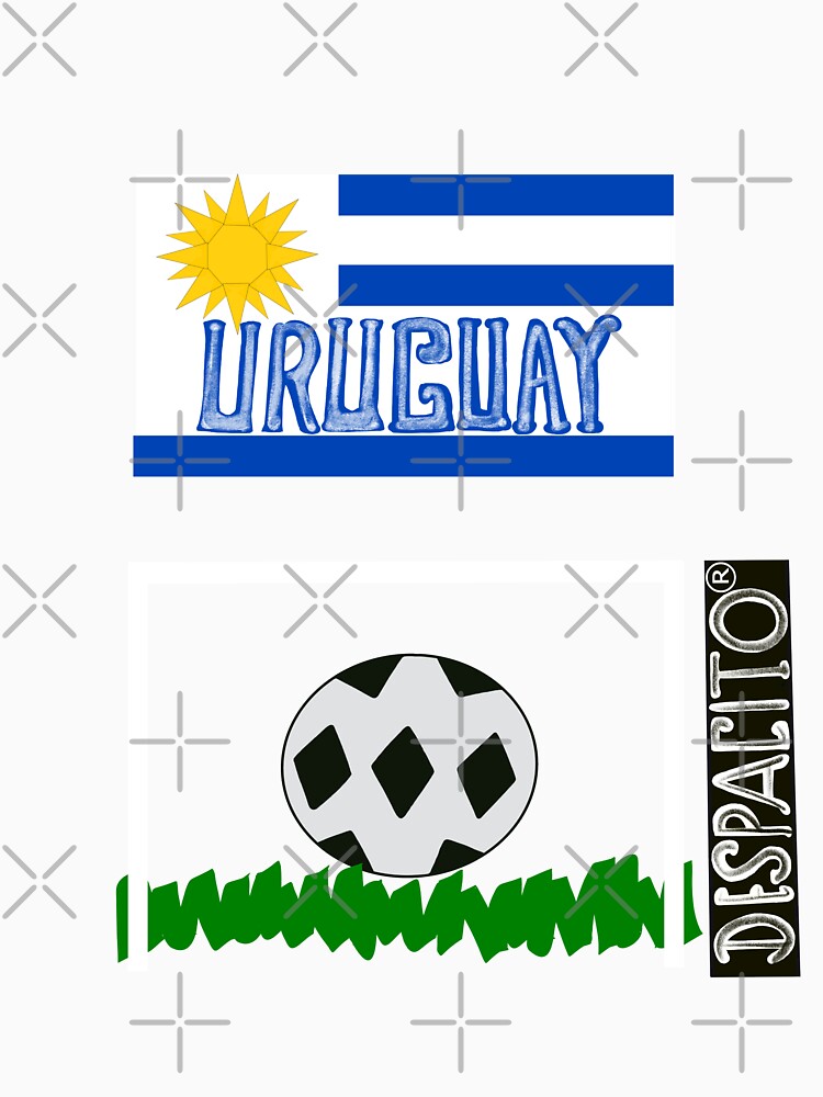 Despacito® Official Distressed Text Uruguay Flag Futbol Soccer Ball by lovemedespacito