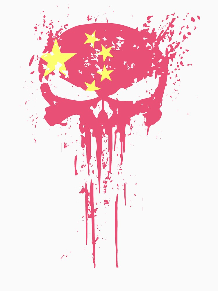 China Flag  Skull design by AEGMEDIA