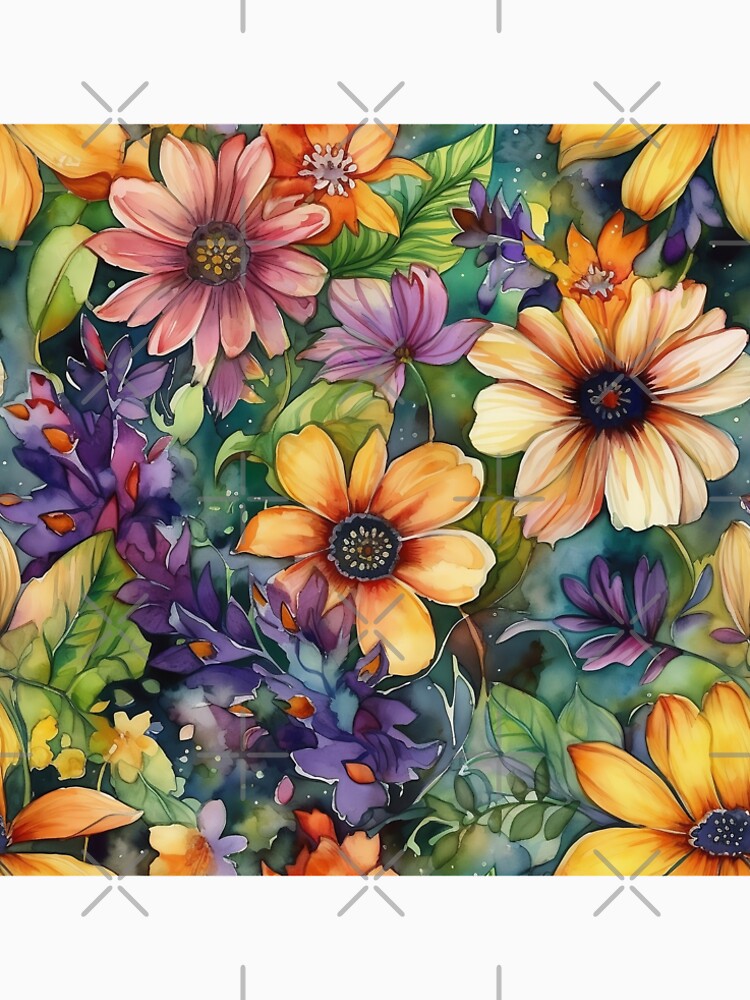 Springtime Floral Blooms 22 : Watercolor Floral Seamless Pattern for DIY Crafts and Home Decor by Shadi Rosenow