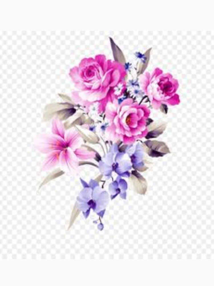 Pink and Blue Floral Designs by cindyfordyce