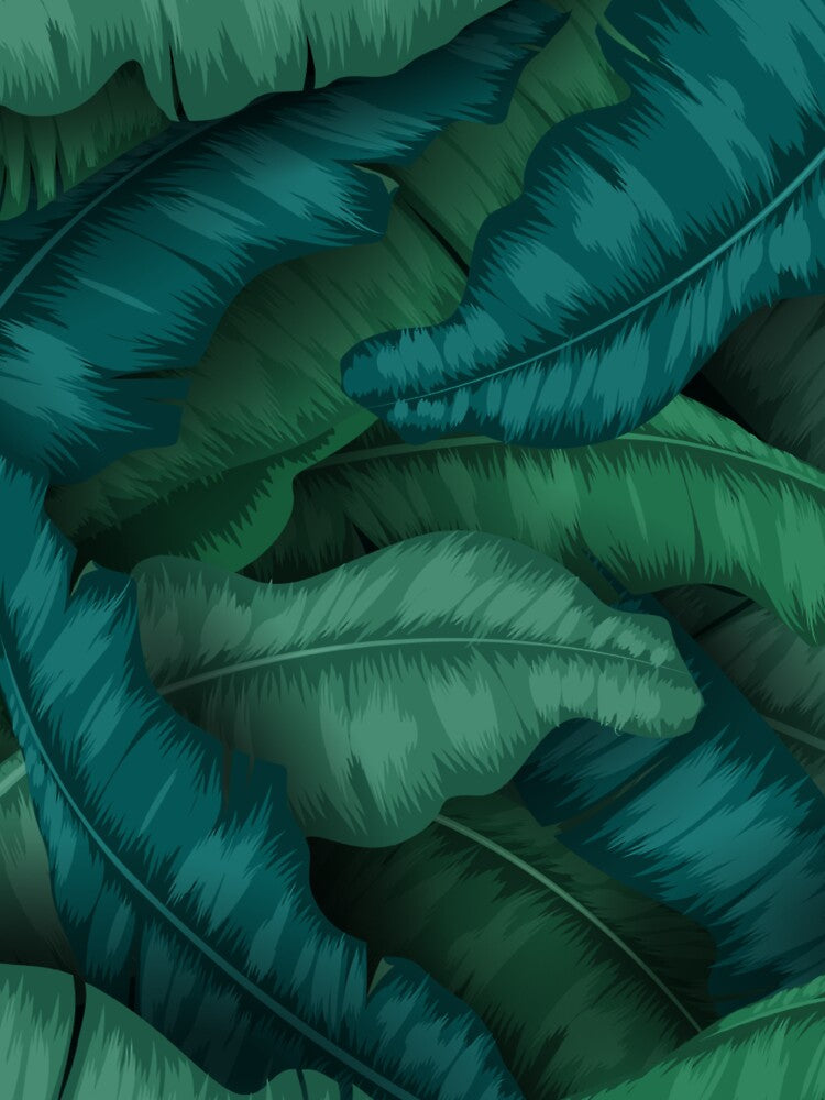Tropical Leaf Art by JTS STORE