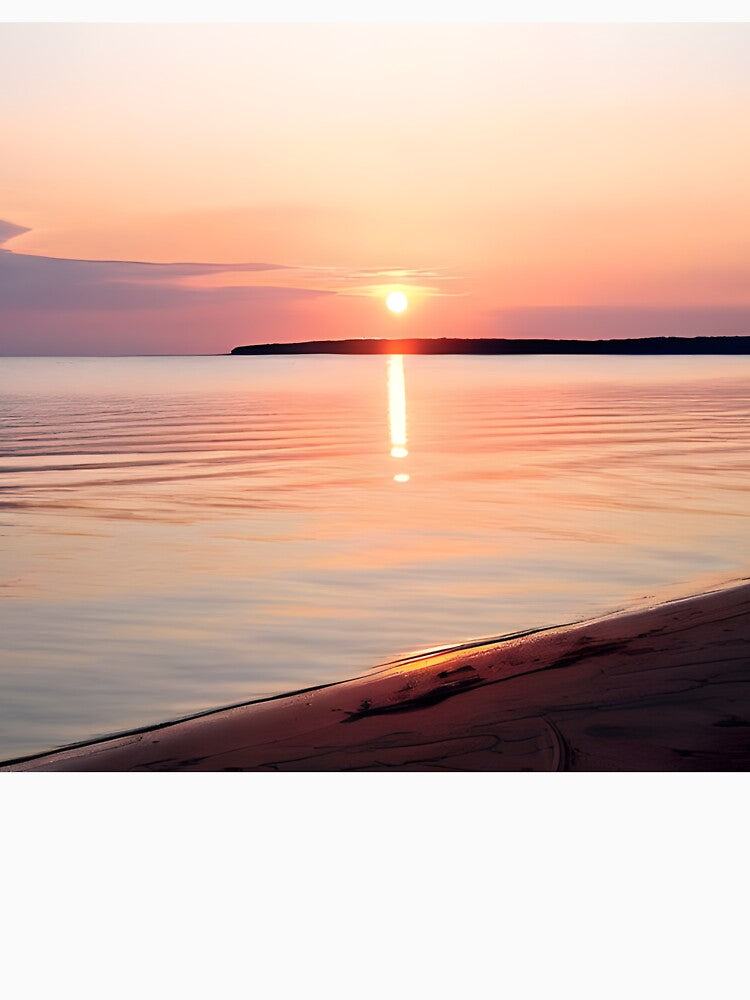 Breathtaking summer beach in sunset by TsubakiSakura34