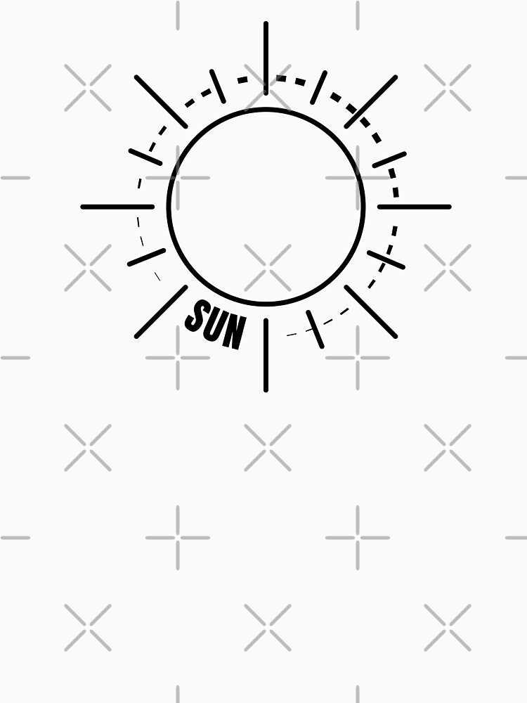 The Sun (BLACK DESIGN) by EleannaInSpace