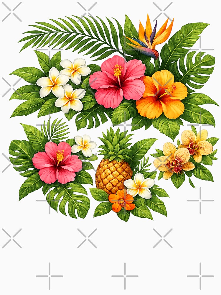 Colorful Island Flower Arrangement for Summer Aesthetic by Aininurs