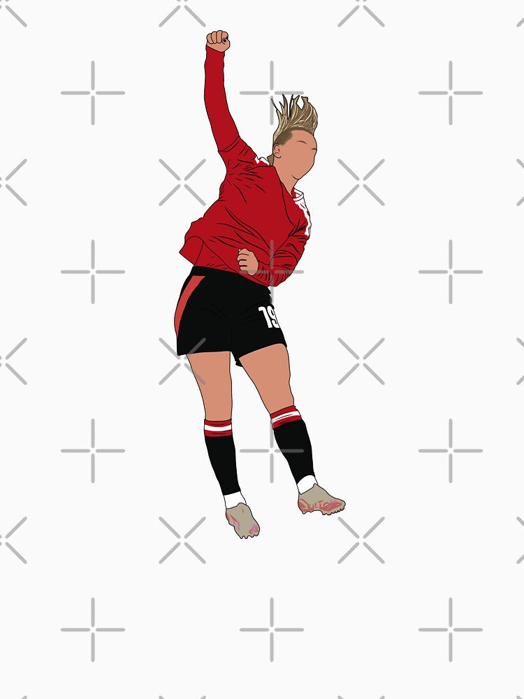Elisabeth Terland United Goal Celebration Minimalist by Hevding