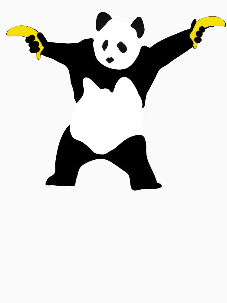 Banksy Panda With Banana Guns by tomrothster