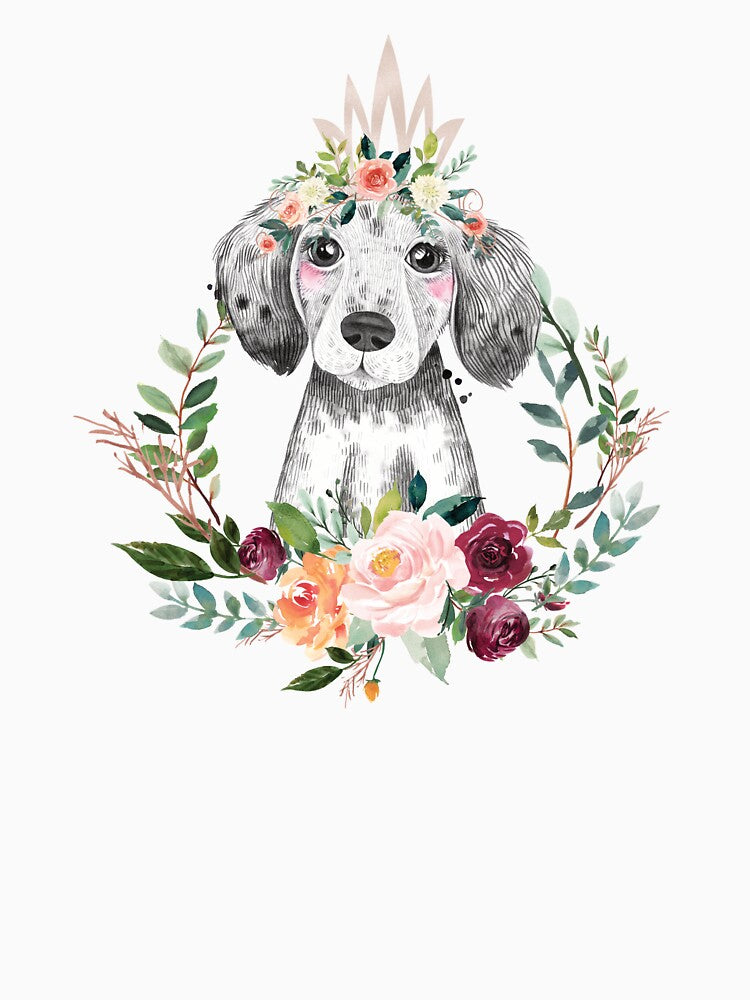 paprika floral dog by kpapiez