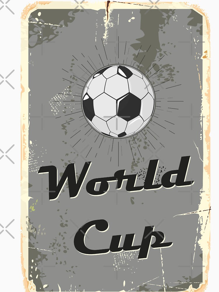 Football World Cup Vintage Distressed Style Poster Art Design by Naumovski