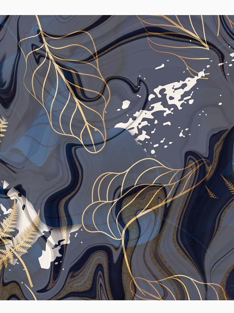 emerald green and white dark luxury leaf pattern by Beeroclock