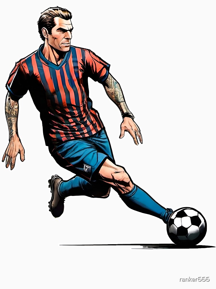 soccer player kicking the ball by ranker666