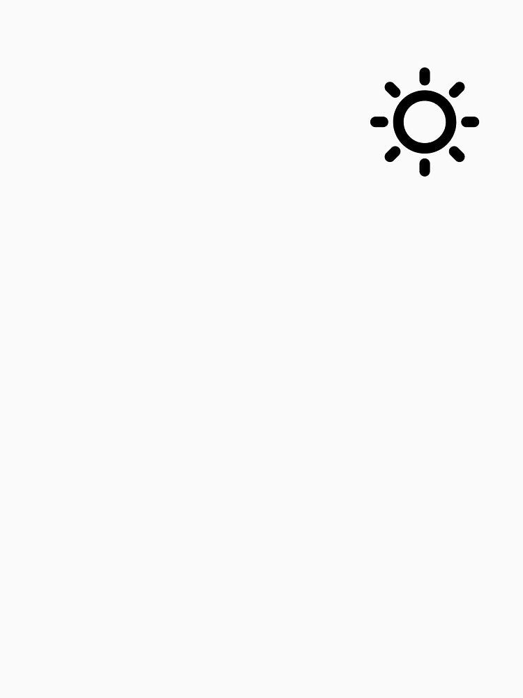 MINMALIST SUN (BLACK) by Top10Designs