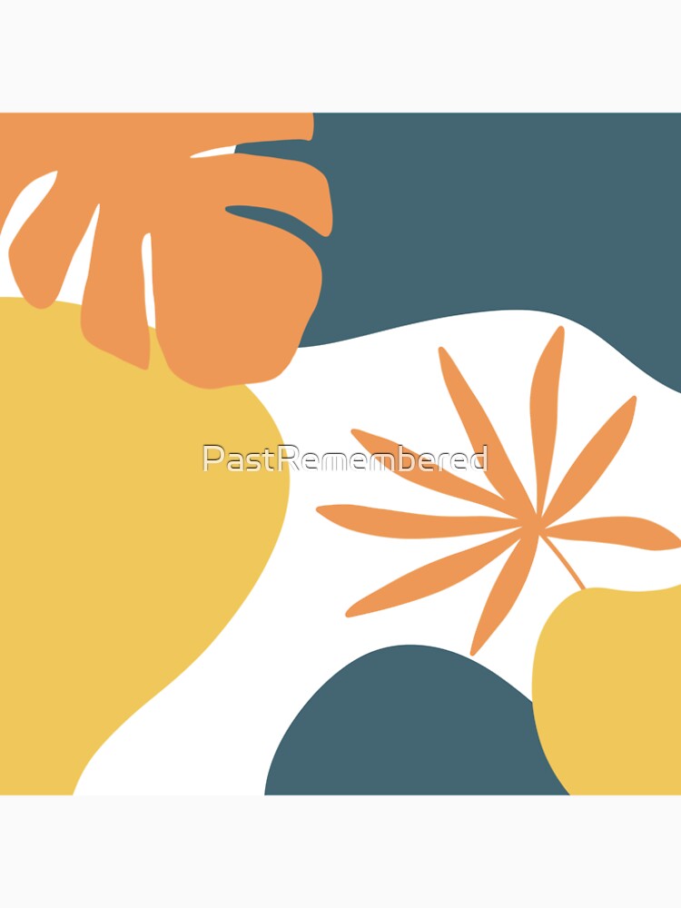 Tropical Delight Abstract Art Apparel & Home Decor | Vibrant Modern Tropical Design by Compass and a Camera