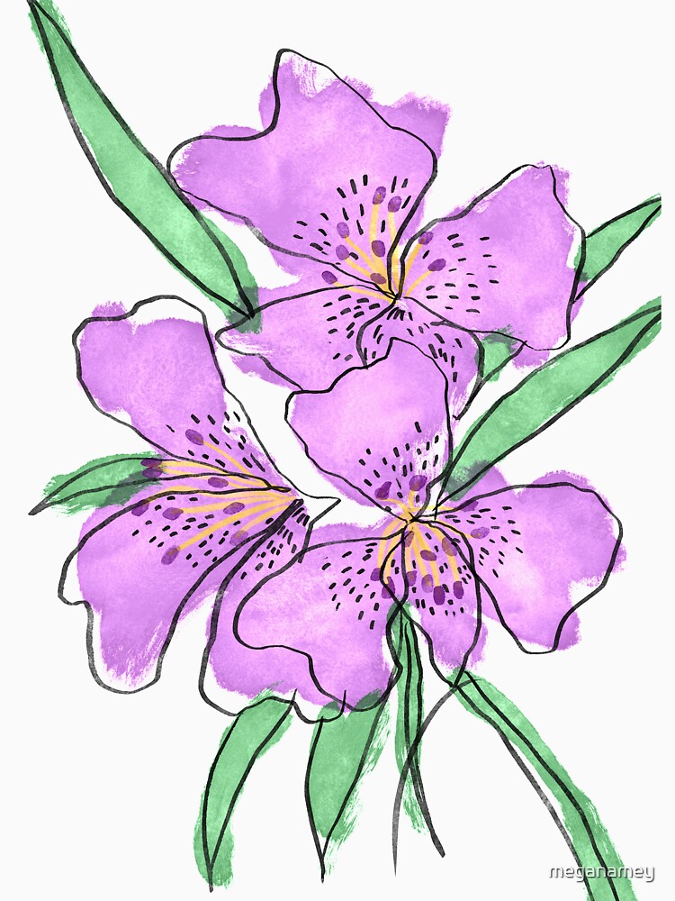 Freesias Botanical Illustration by meganamey