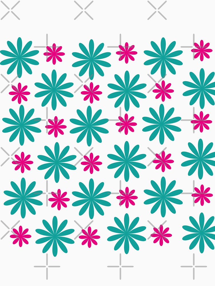 Vintage margaridas verde e rosa by GirlaineSQ