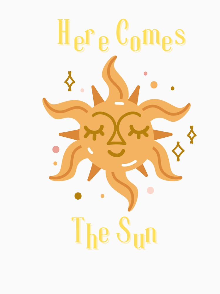 Whimsical Sun - Here Comes The Sun Golden Boho Art by Pokah79
