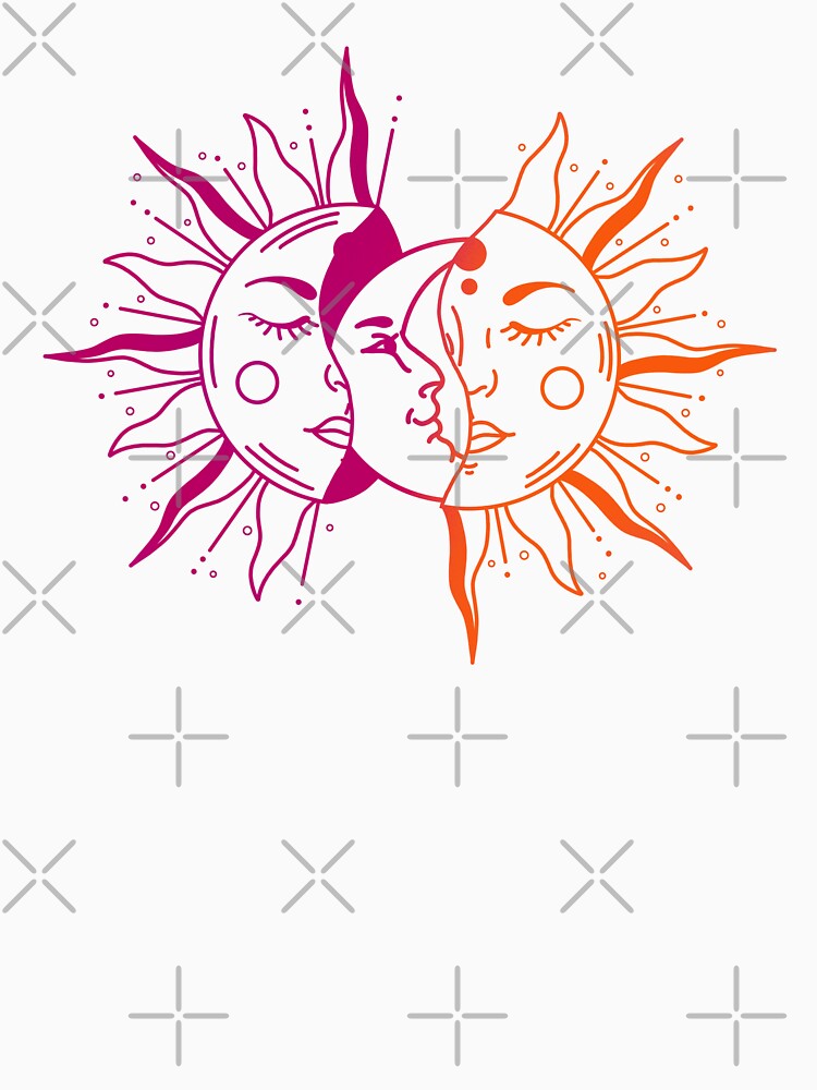Celestial Sun Moon by ethnicdrawing